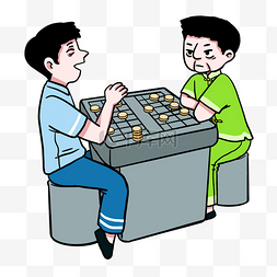 棋牌比赛图片_下象棋对弈