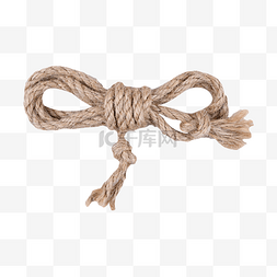 打结的细绳子图片_打结缠绕安全长绳