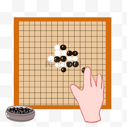 黑白棋棋盘图片_围棋棋盘