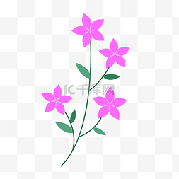 可爱紫色花瓣春天花朵