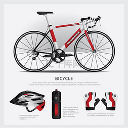 能源生态链图片_带有辅助矢量图的自行车