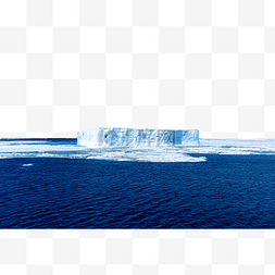 南极夏天海冰大海