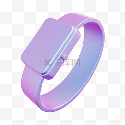 立体酸性彩色渐变图片_3DC4D立体酸性电子设备运动手环
