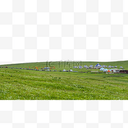 蒙牛奶牛草原图片_草原旅游蒙古包景色