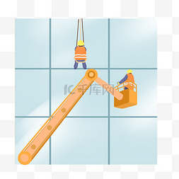 高空擦玻璃图片_高空作业云梯工人