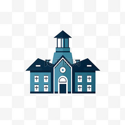 极简主义学校建筑logo