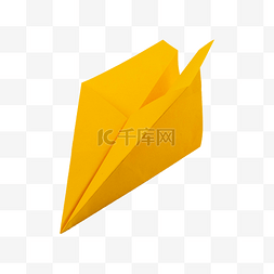 黄色童趣纸飞机