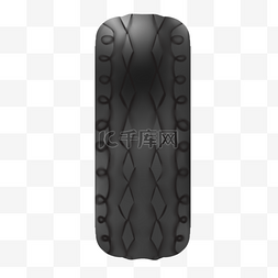 黑色轮毂图片_黑色橡胶材料汽车立体质感轮胎