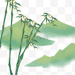 绿色竹林竹子