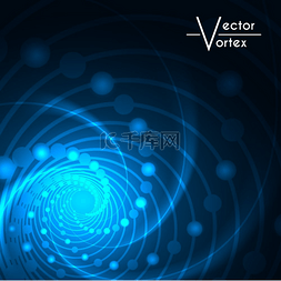 矢量节点图片_漩涡辉光放射状灯光背景漩涡发光