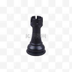 一个国际象棋黑色棋子简洁