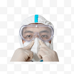 防疫疫情医生整理口罩