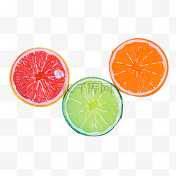 夏季炎热橙子片水果