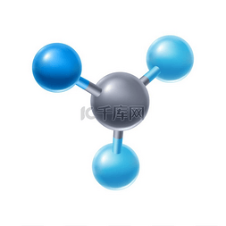 医学模型图片_抽象分子或原子的例证。
