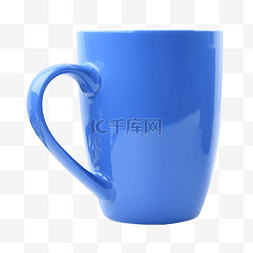 陶瓷杯空杯咖啡杯蓝色杯子