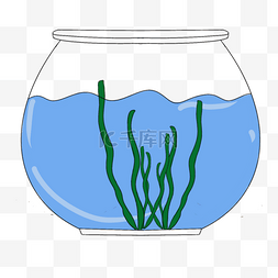 海水鱼缸图片_椭圆鱼缸剪贴画