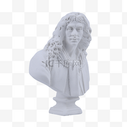 莫里复兴雕像白色石膏像