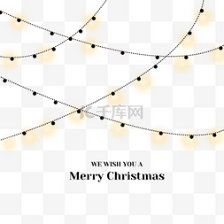 圣诞灯饰图片_圣诞灯的矢量字符串