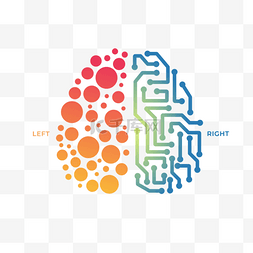 渐变色彩图片_左右大脑渐变功能概念分析