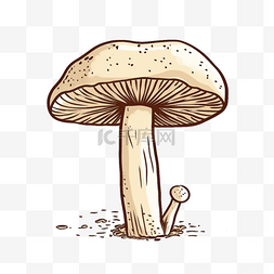 蘑菇免抠图图片_蘑菇扁平卡通免抠图素材