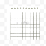 白色格子图案便签纸便利贴