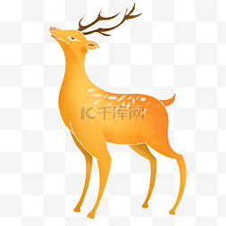 鹿麋鹿图片_彩色麋鹿