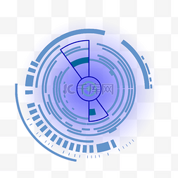 科技登录界面图片_蓝色科技圆环