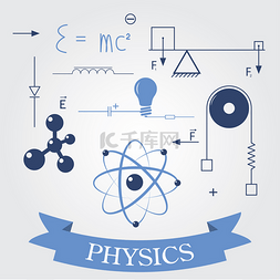 物理学家边框图片_物理的符号