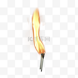 燃烧火柴气体发光火焰高温