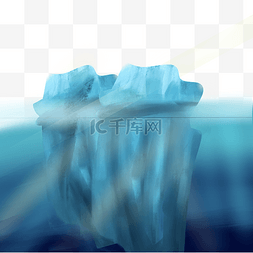 冰块倒影图片_冰川冰山融化