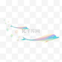 唯美海洋图片_梦幻唯美海豚