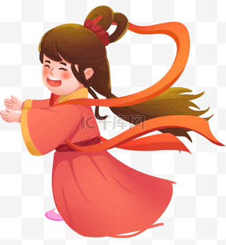七仙女图片素材_七夕节织女人物