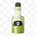 玻璃瓶毒药毒液立体