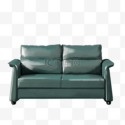 皮脂家具图片_墨绿色家具沙发
