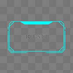 蓝色科技感电竞边框