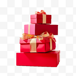 红色礼物图片_红色礼物礼盒礼品盒子