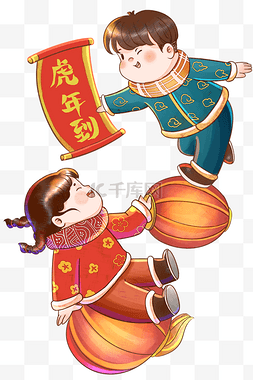 春节福娃福娃图片_新年春节善财童子福娃