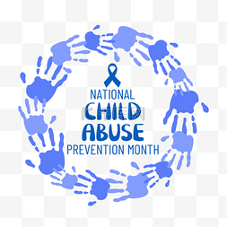 蓝色全国预防虐待儿童月