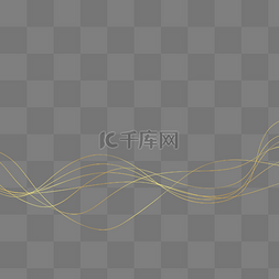 条纹曲线图片_金色条纹底边