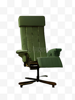 绿色椅子png图片_家具家居绿色椅子立体躺椅