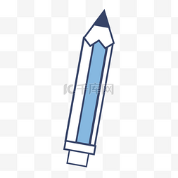 世界图形日蓝白线条铅笔