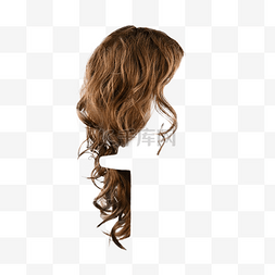 女士头发时尚棕色假发