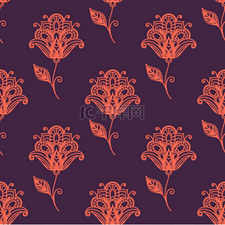 花窗设计图片_用于背景和纺织品设计的紫色和粉