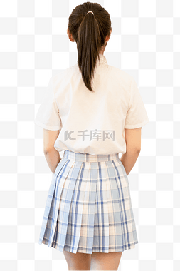 学生美女图片_格裙学生美女背影