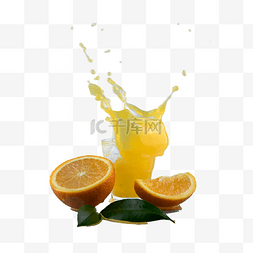 鲜榨橙子汁图片_天然鲜榨饮品