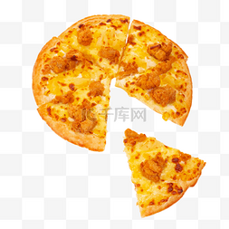 榴莲披萨卡通图片_比萨饼鸡肉披萨