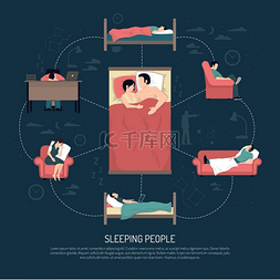 沙发上睡觉图片_睡眠者的矢量图睡眠者设计概念已