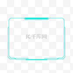 绿色不规则图形装饰图片_荧光绿色简约几何边框