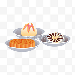 流心月饼画册图片_中秋节传统美食月饼点心