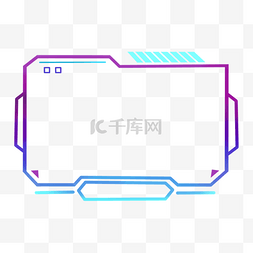 几何渐图片_抽搐直播流覆盖几何紫色渐变边框